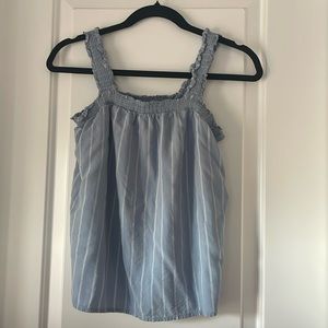 Square neck smocked tank